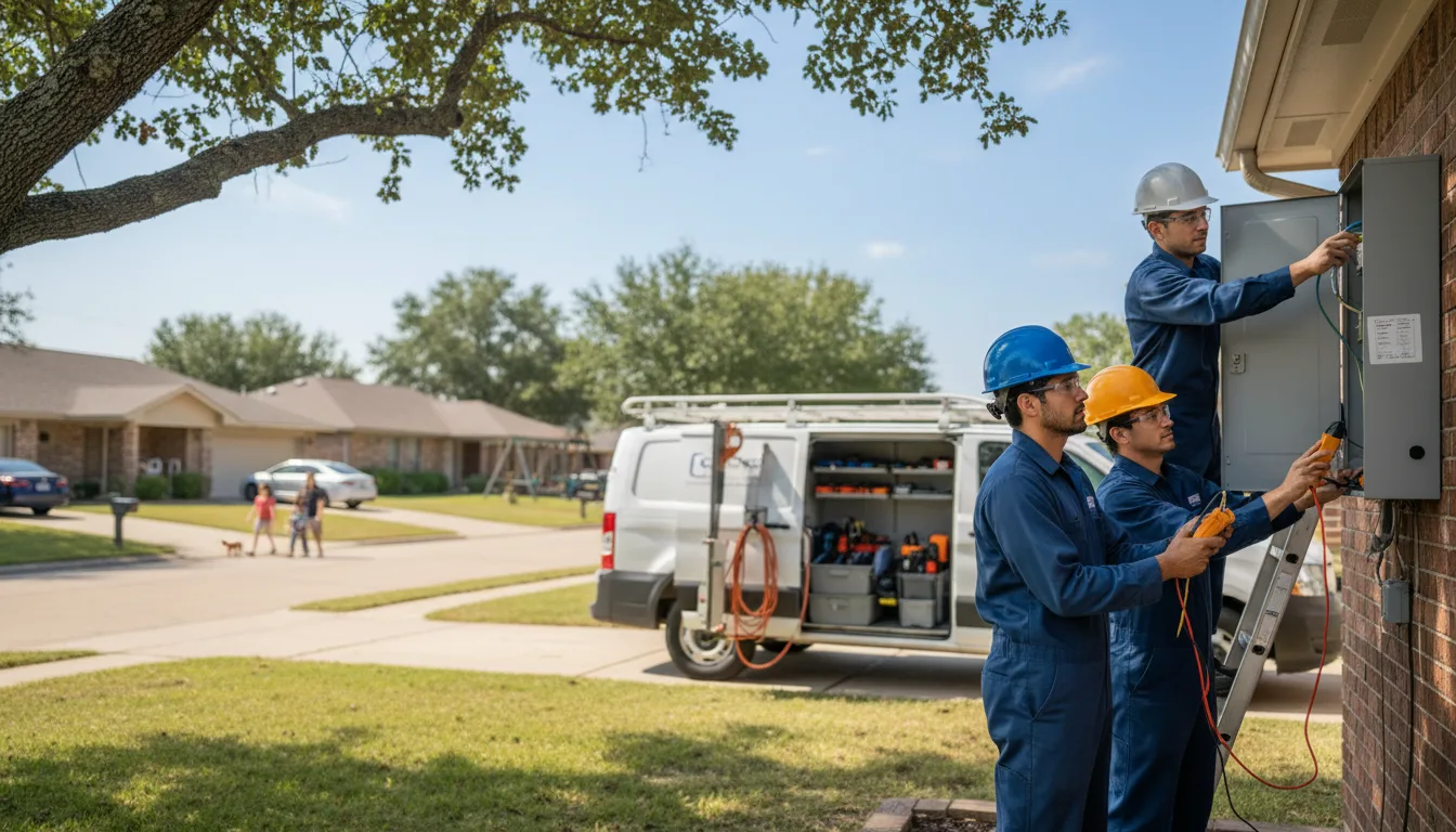 Certified electrician providing emergency electrical services in Stringtown, OK